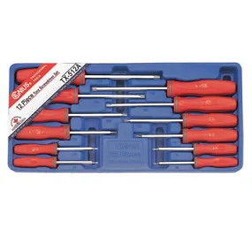 Genius TX-512A - 12 Piece Tamperproof Star Screwdriver Set