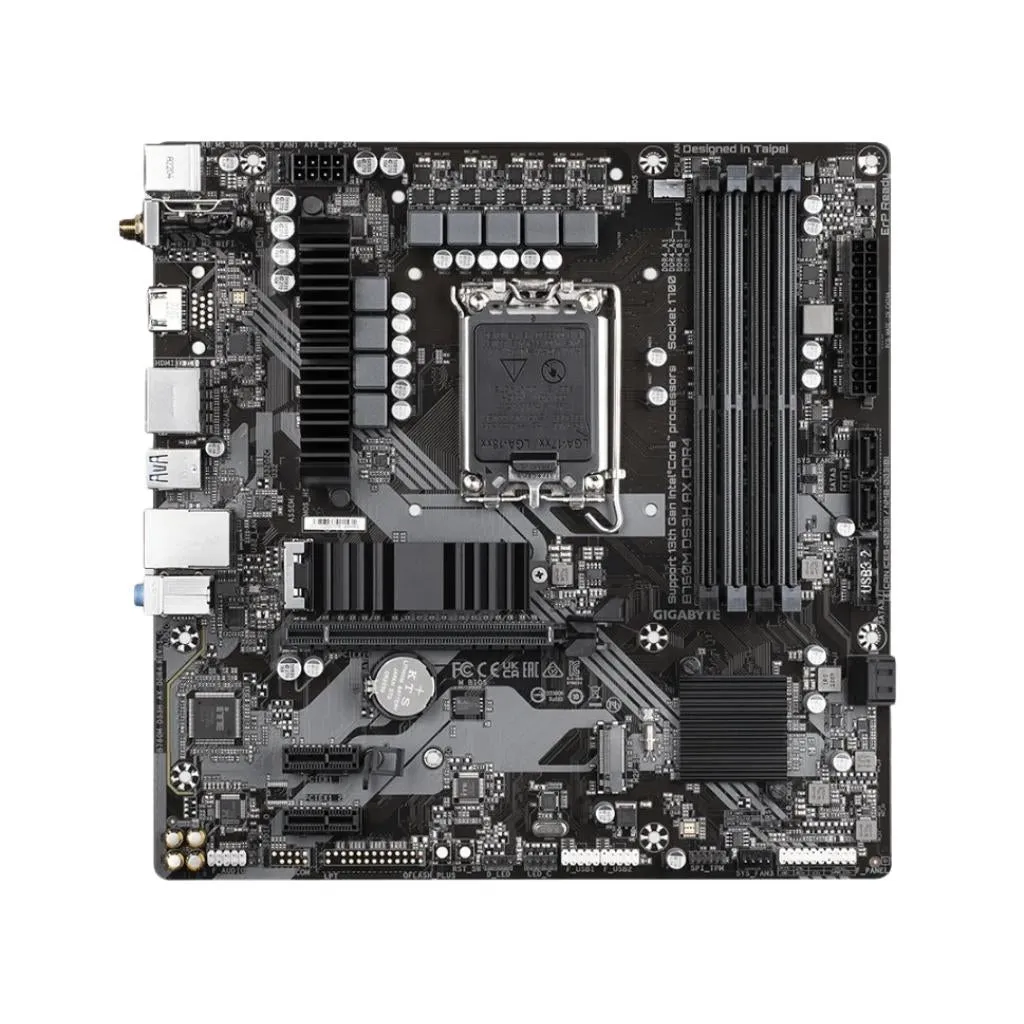 Gigabyte B760M DS3H AX WiFi D4 DDR4 Micro ATX (mATX) Intel Motherboard | Intel LGA1700 Socket