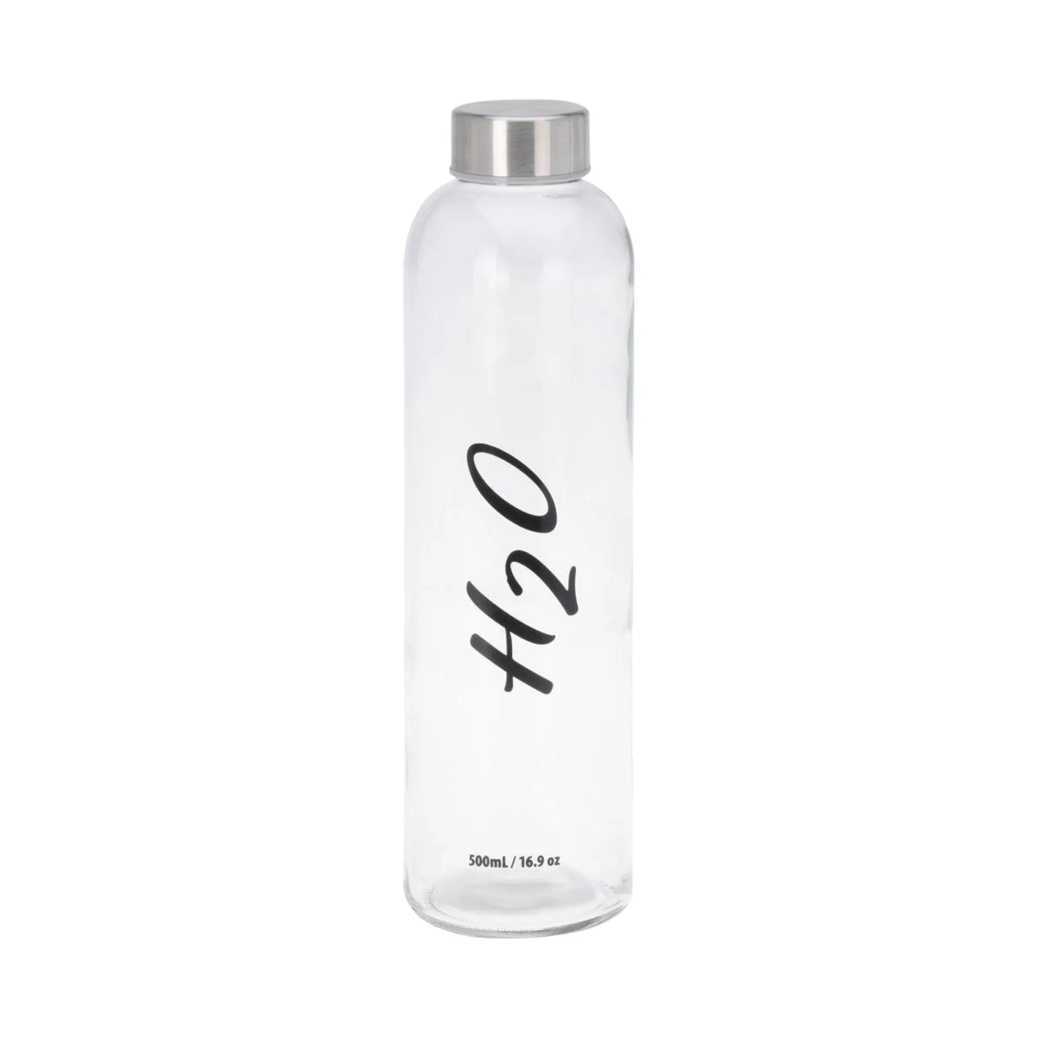 Glass Water Drinking Bottle 750ml Patterned