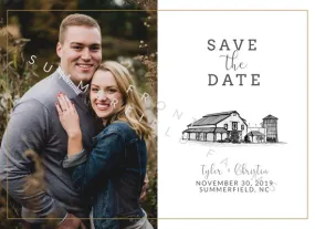 Gold Border Save The Date File