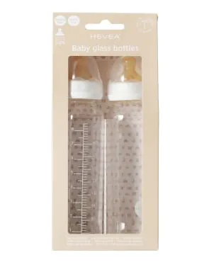 Hevea Standard Neck Baby Glass Bottle 2-pack 240ML/8OZ