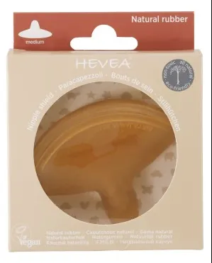 Hevea Standard Neck Baby Glass Bottle Nipple 2 pack Medium Flow