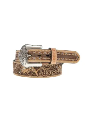 Hooey Men's War Paint Natural Belt #HMBLT006