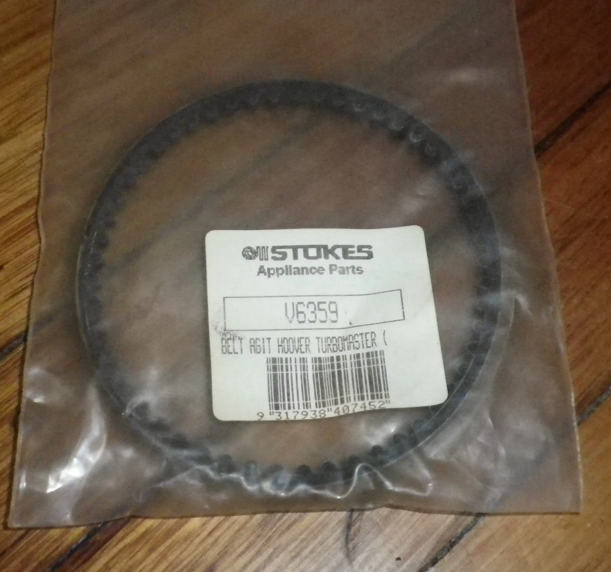 Hoover Turbomaster Toothed Agitator Brush Drive Belt - Part # V6359