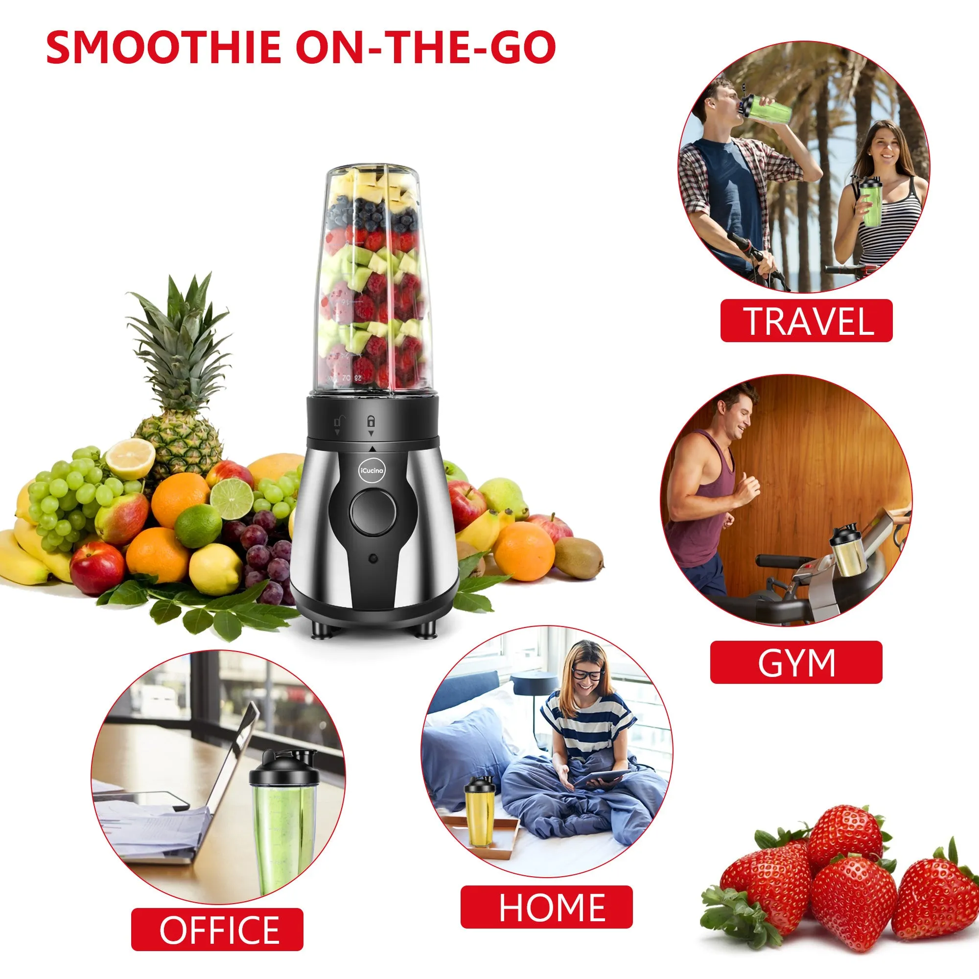 iCucina® Portable Bullet Blender