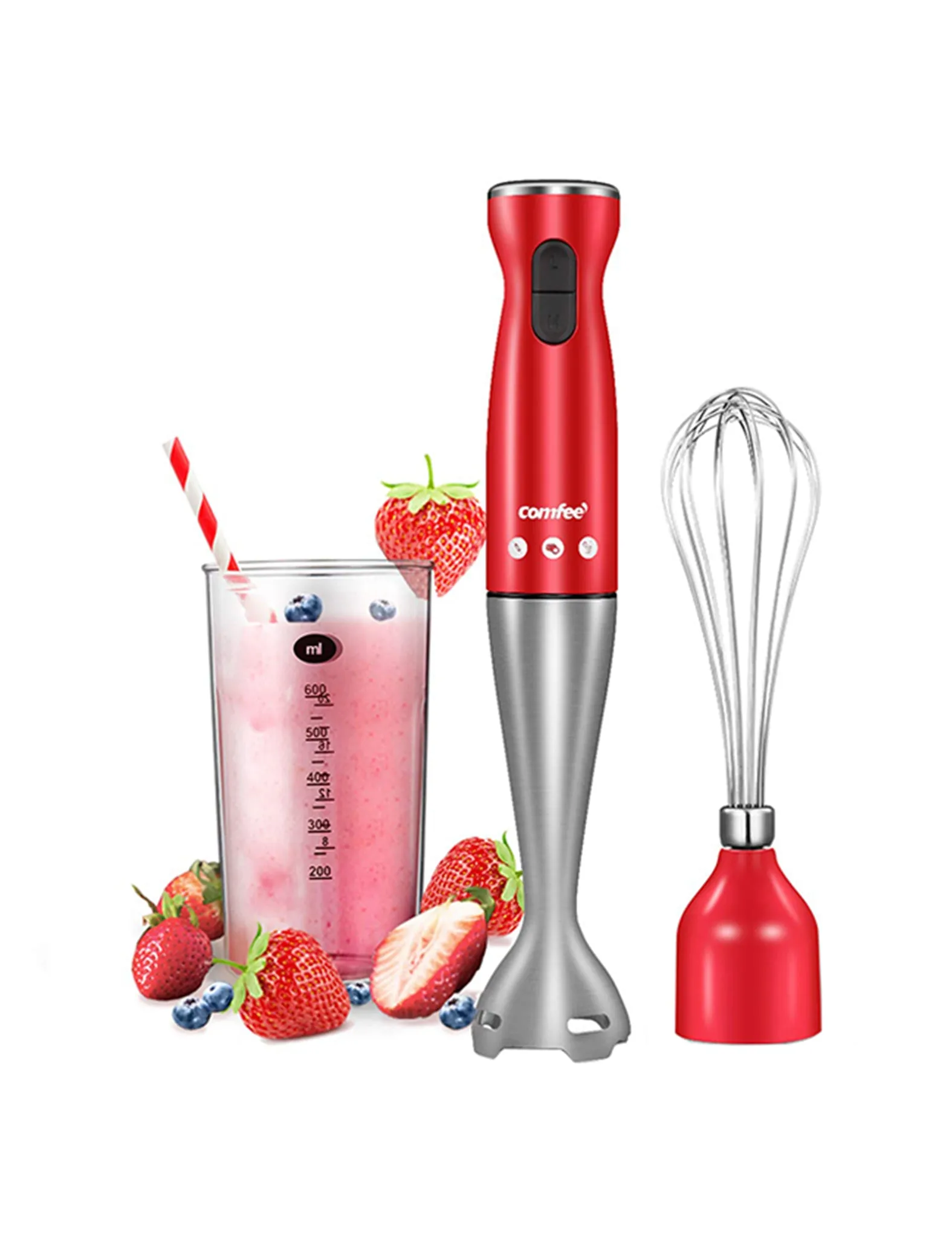 Immersion Hand Blender - Red