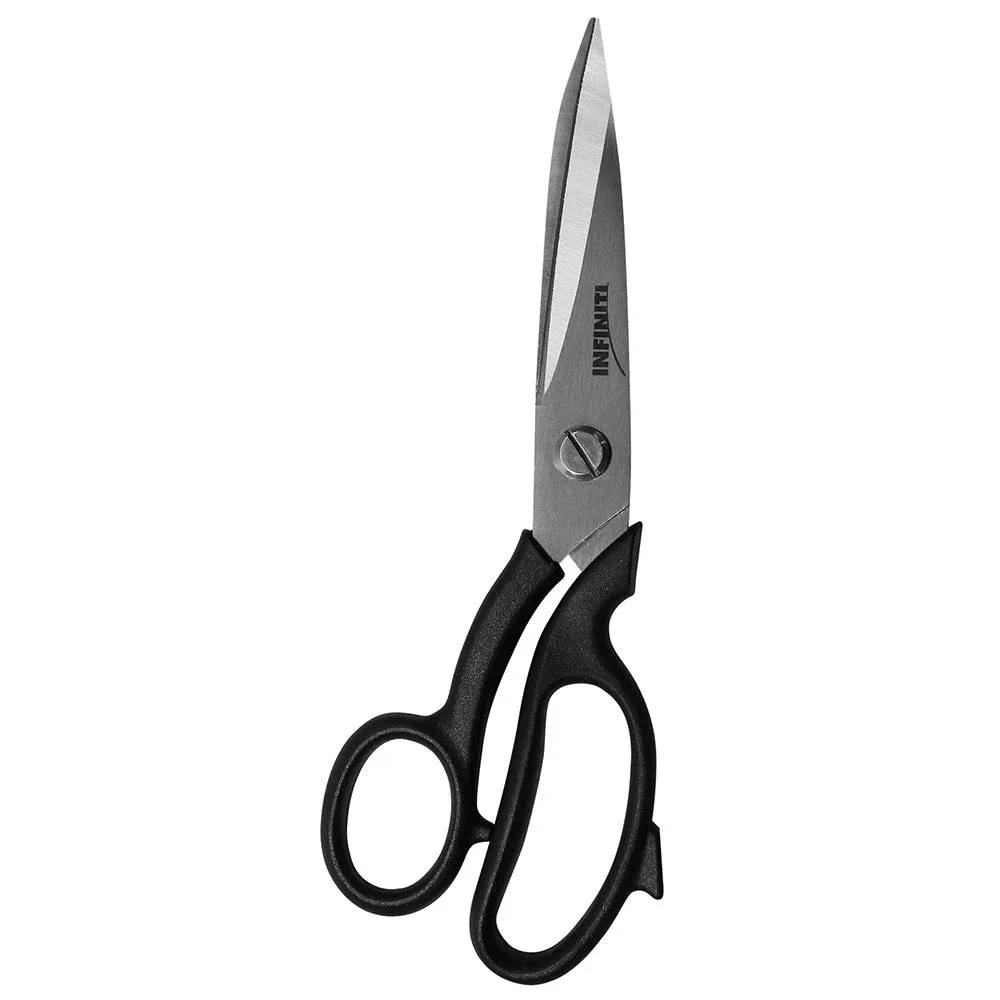 INFINITI Micro Serrated Edge Scissors - Left - Black - 8" (20.3cm)