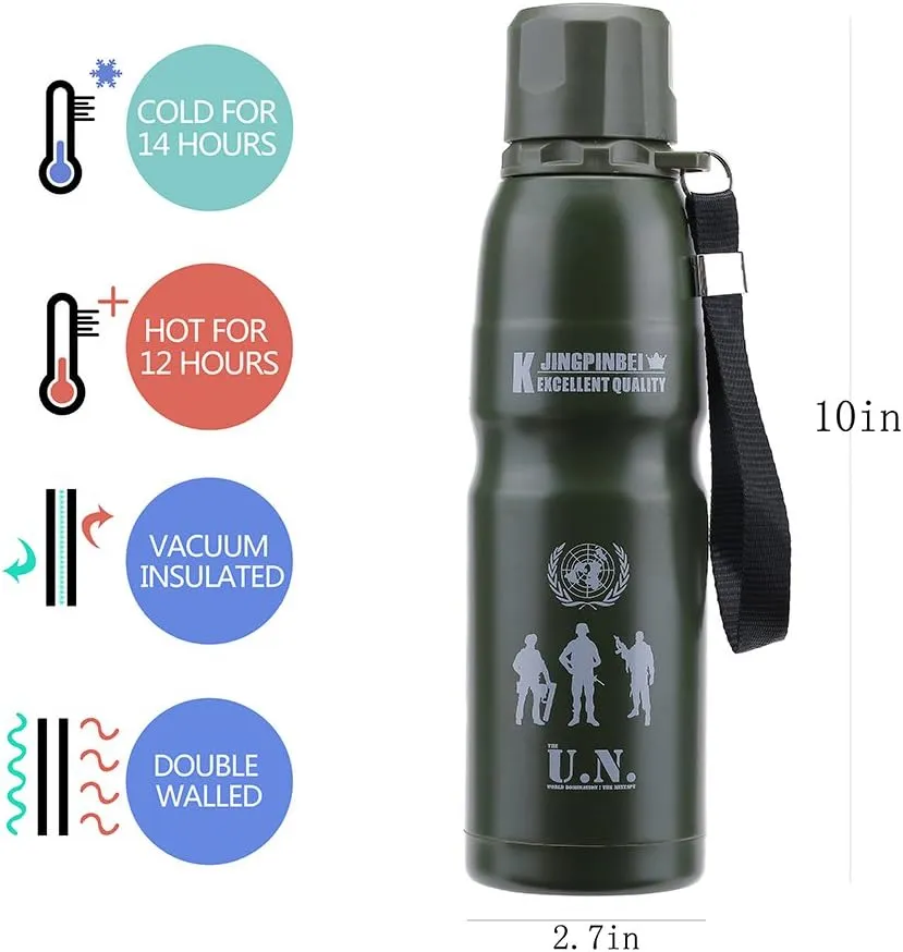 Jingpinbei Vacuum Insulated Stainless Steel Water Bottle 750mL