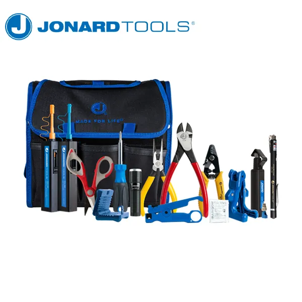 Jonard Tools - TK-160 - Fiber Prep Kit with Connector Cleaners & Visual Fault Locator