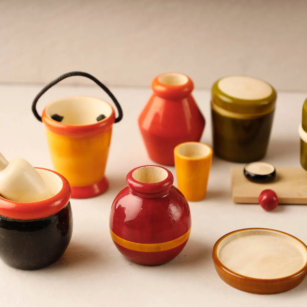 Kitchen Set - Channapatna Handmade Wooden Toy