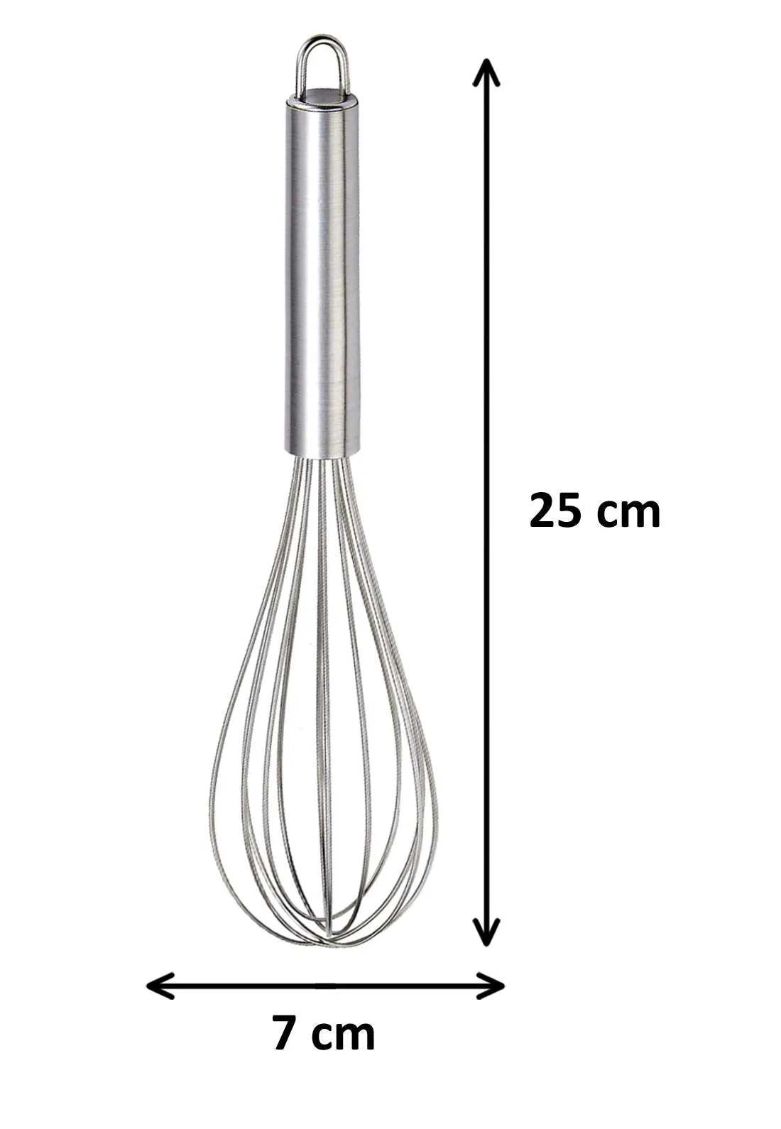 Kuber Industries Hand blender for Kitchen|Stainless Steel Coffee Beater|Egg Mixer|Whisker Latte Maker 25 Cm (Silver)