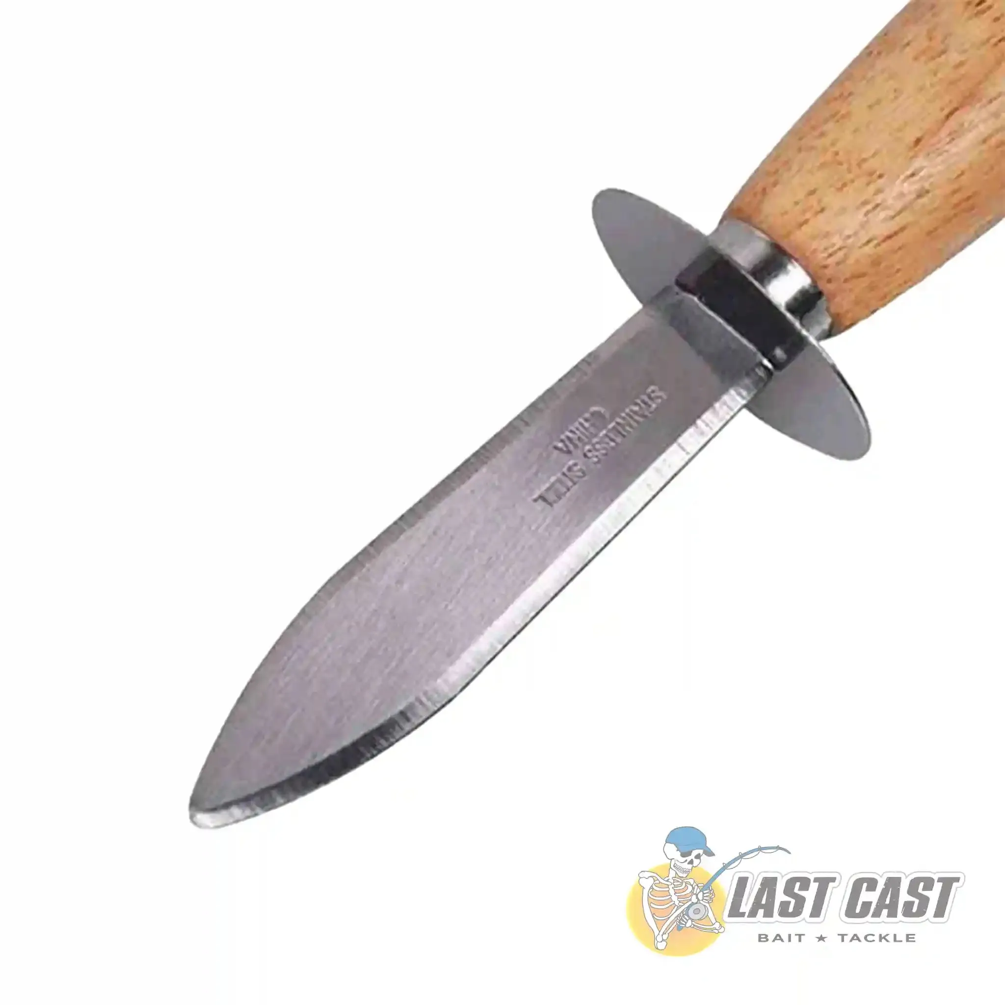 LAST CAST - OYSTER KNIFE WITH WOODEN HANDLE 15cm