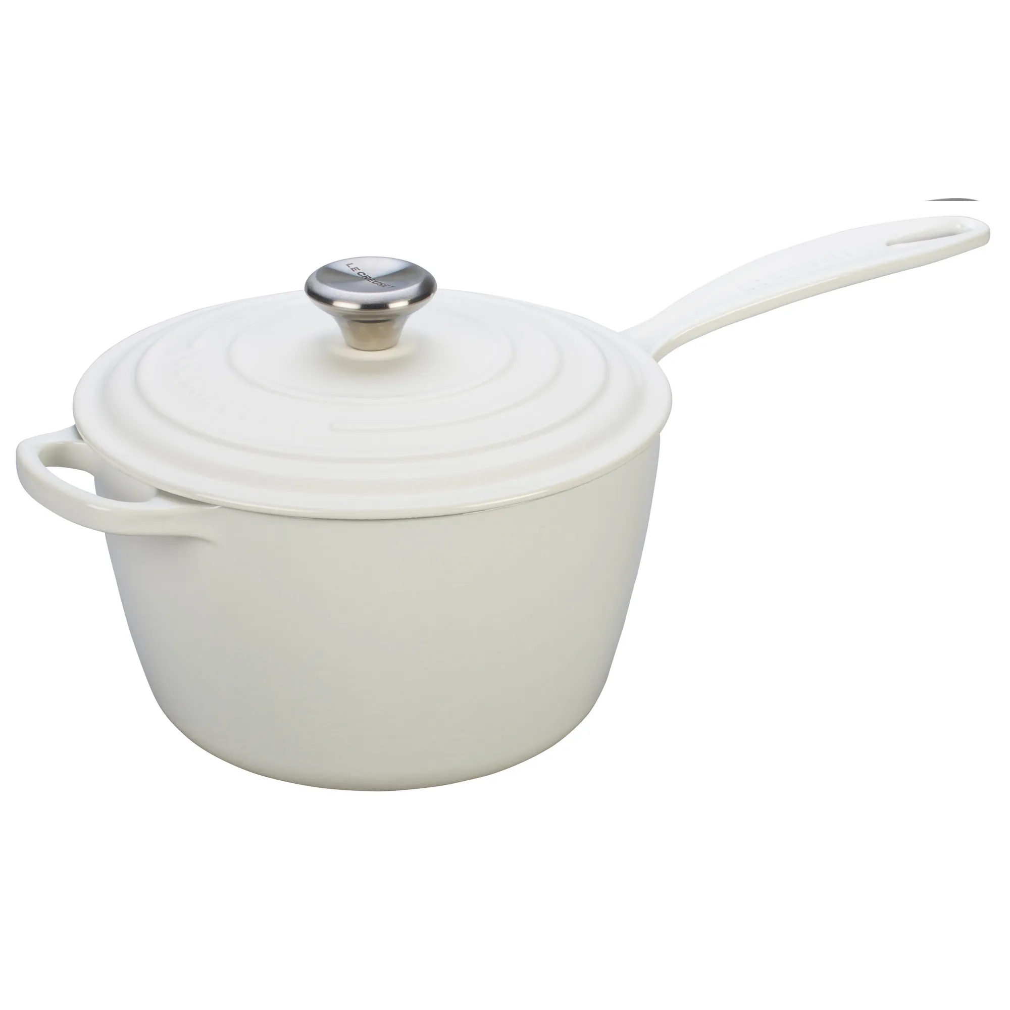 Le Creuset Signature 1.75-Quart Saucepan - White