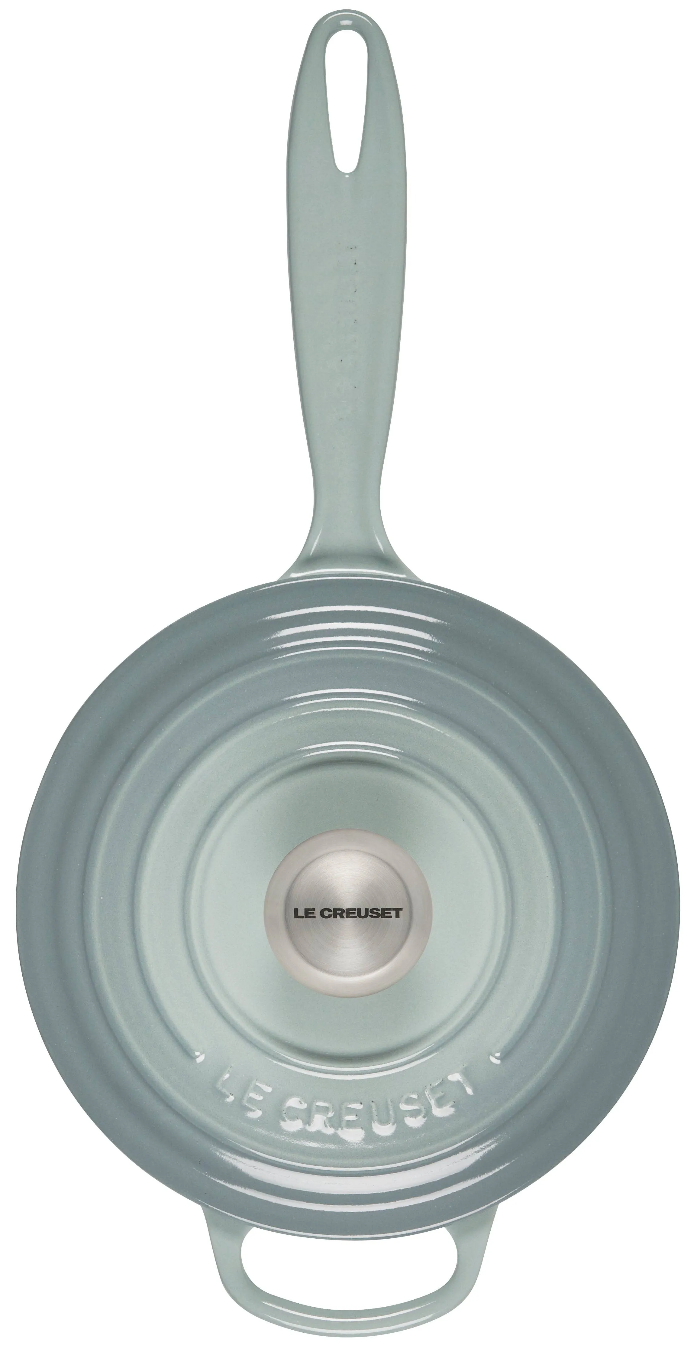 Le Creuset Signature Enameled Cast Iron Sauce Pan with Lid, 2.25-Quart, Sea Salt