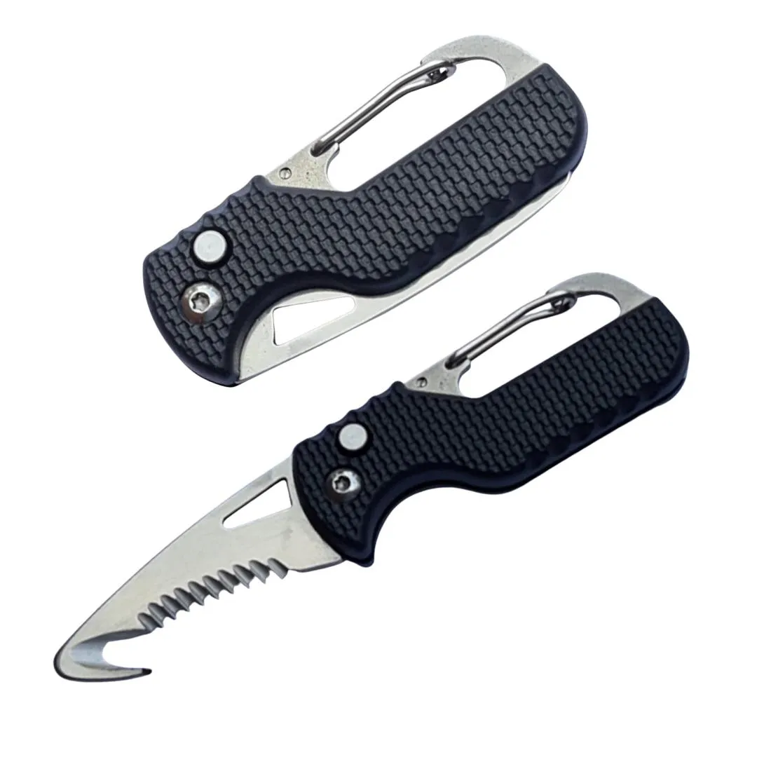 Lifespace Utility Keychain Knife / Seatbelt Cutter with Carabiner