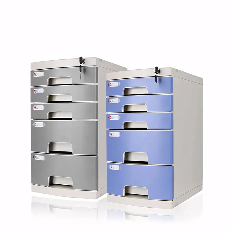 Lockable Desktop File Cabinet, Multi-layer Combination Cabinet