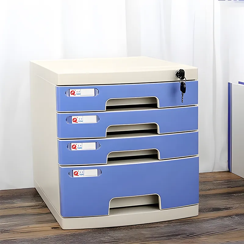 Lockable Desktop File Cabinet, Multi-layer Combination Cabinet