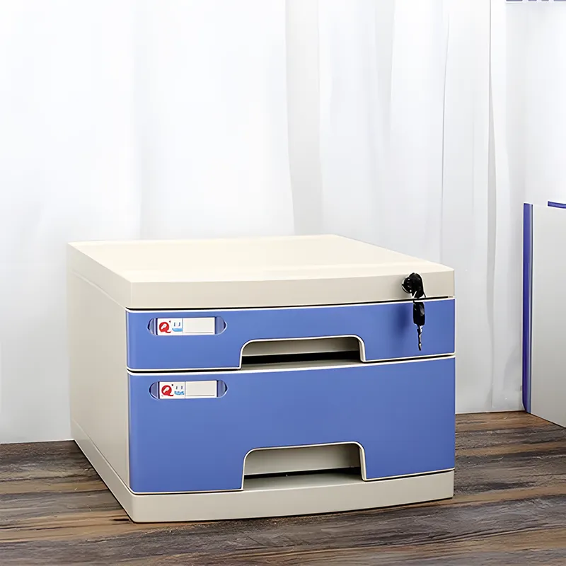 Lockable Desktop File Cabinet, Multi-layer Combination Cabinet