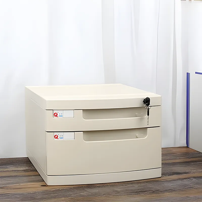 Lockable Desktop File Cabinet, Multi-layer Combination Cabinet