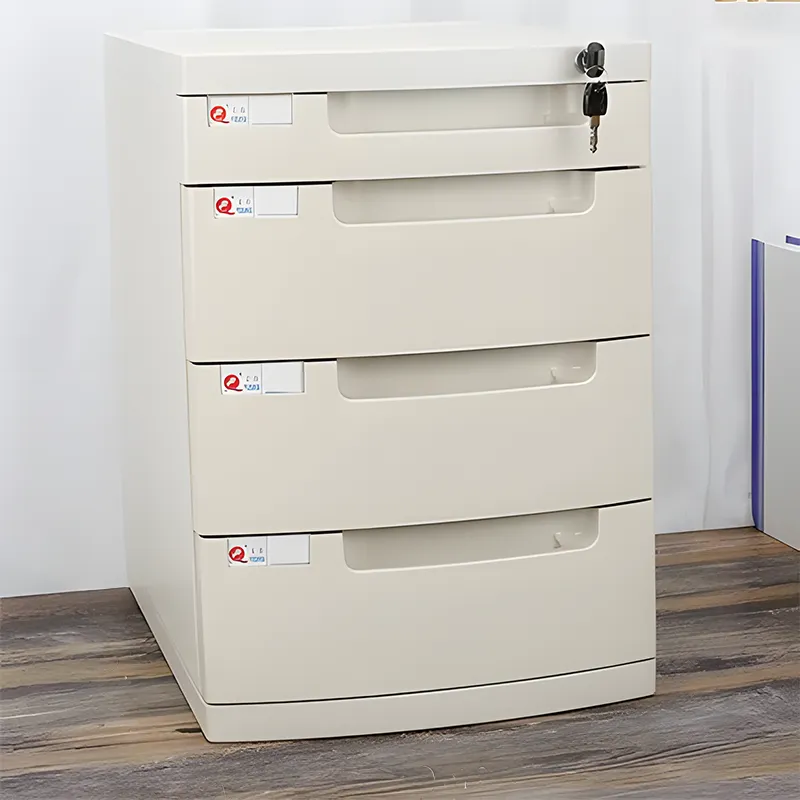 Lockable Desktop File Cabinet, Multi-layer Combination Cabinet