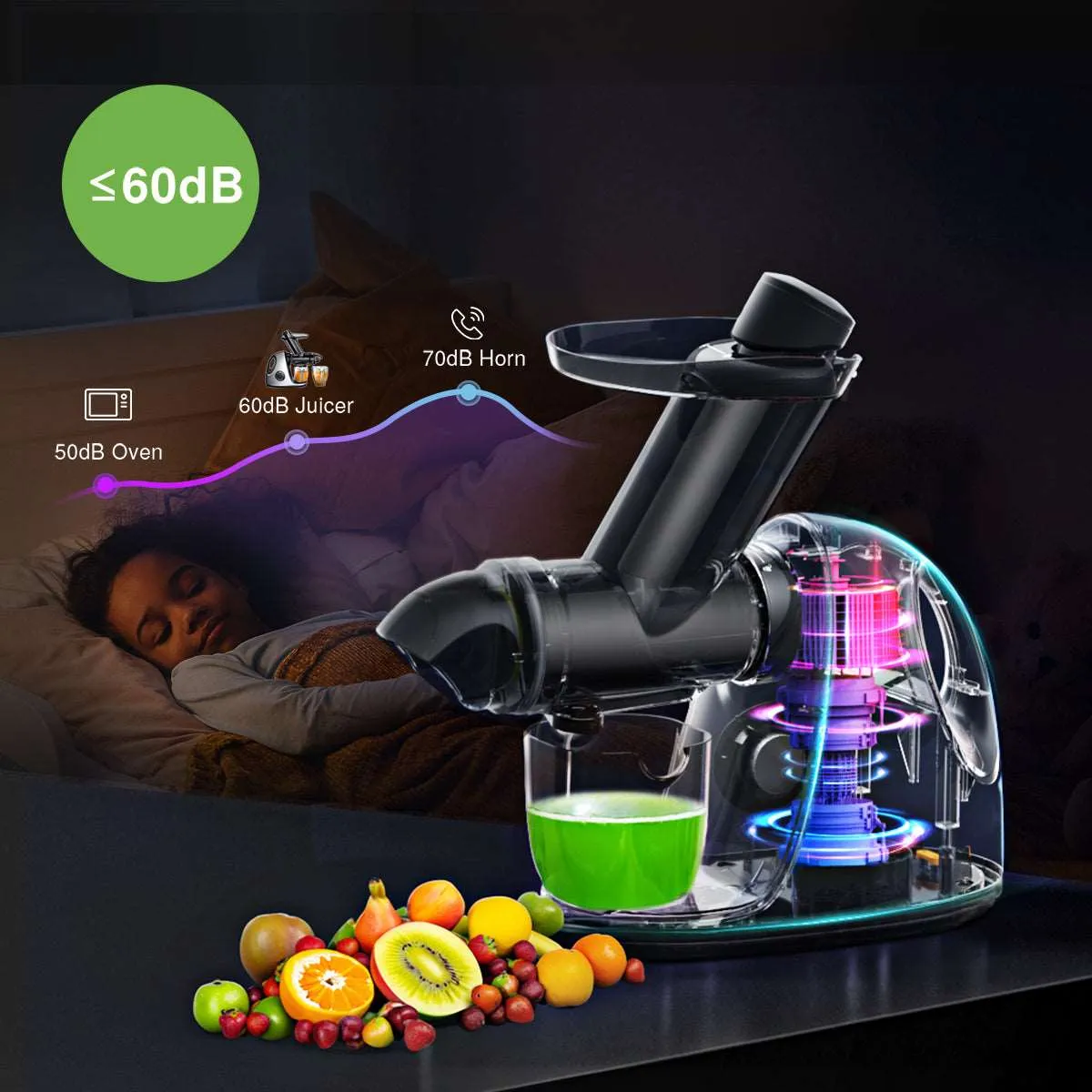 Masticating Cold Juicers 2-Speed Electric