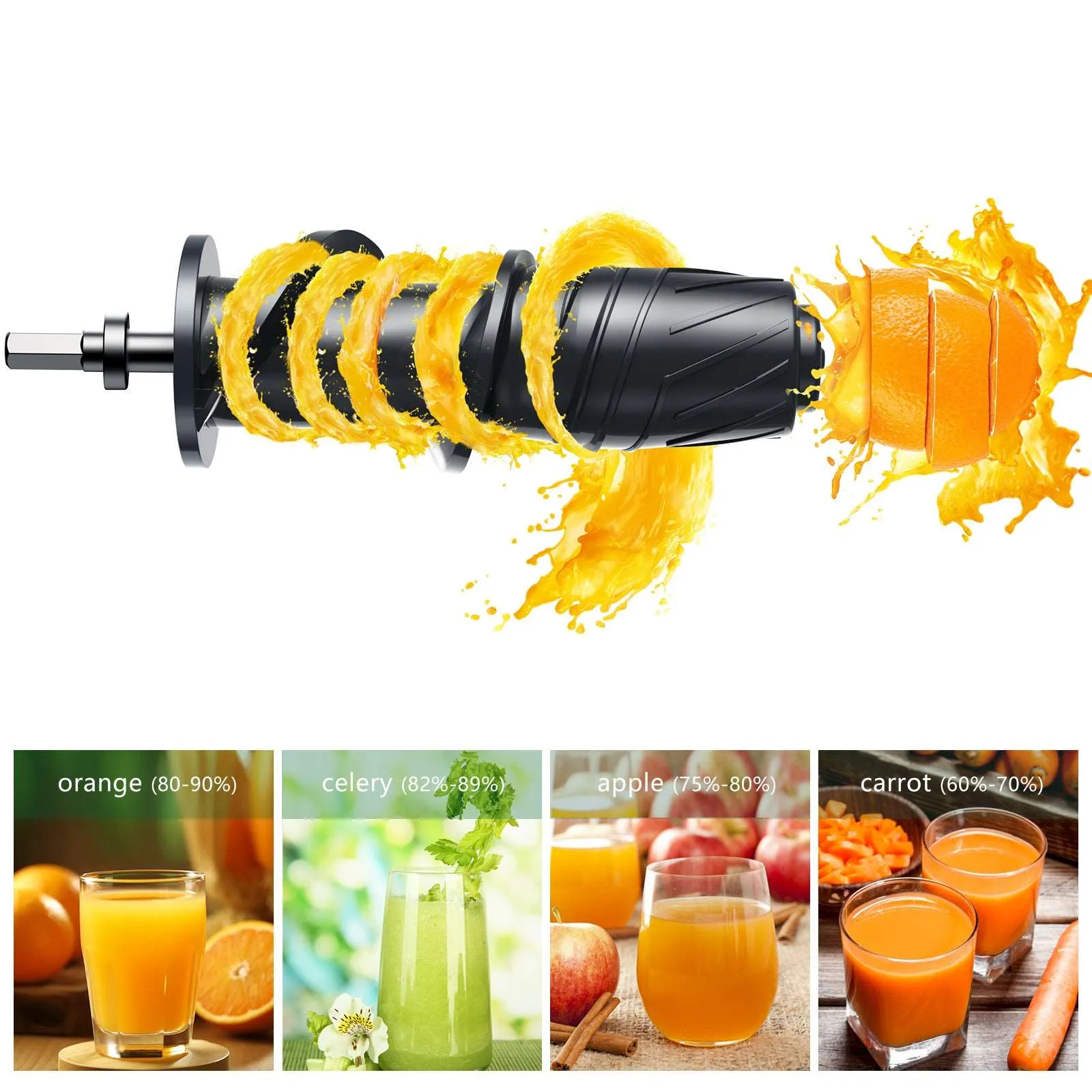 Masticating Cold Juicers 2-Speed Electric