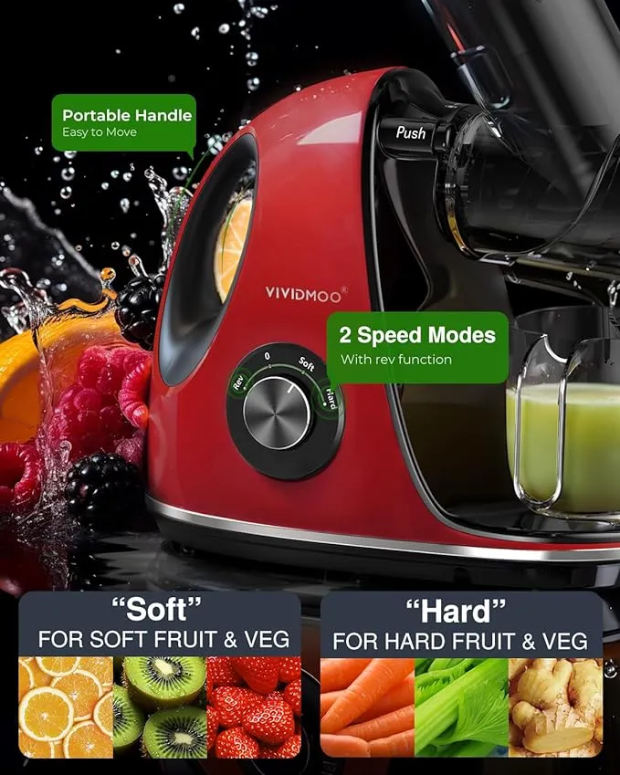 Masticating Cold Juicers 2-Speed Electric