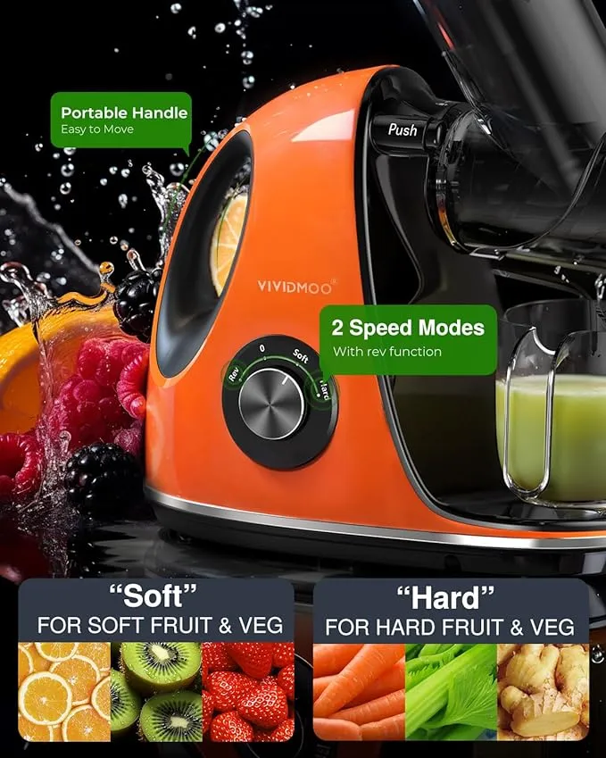 Masticating Cold Juicers 2-Speed Electric