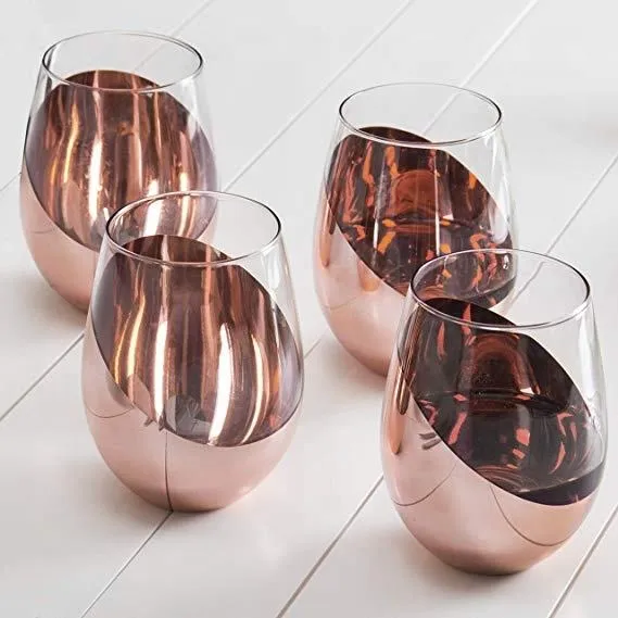 Modern Stemless Wine Glass - 500ml