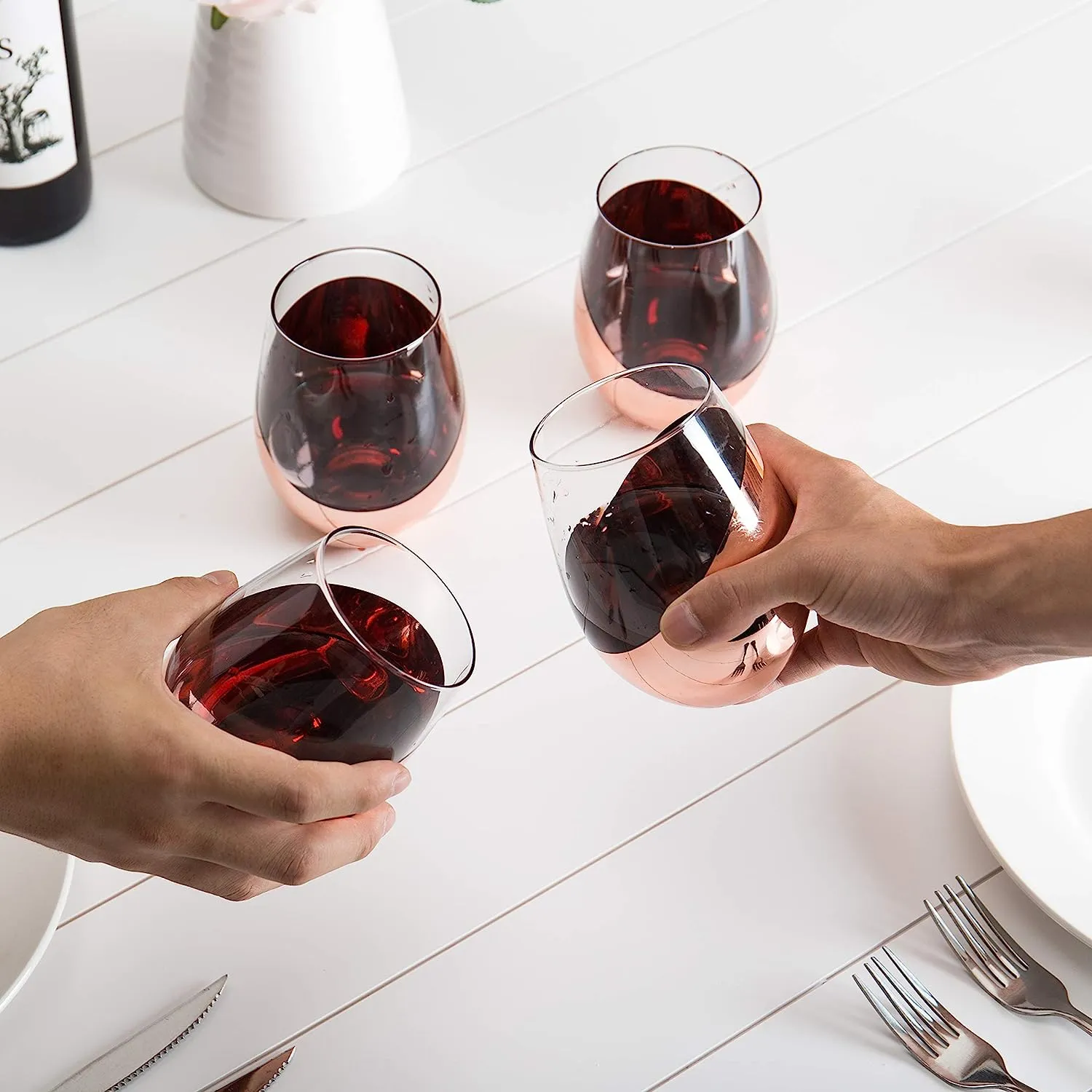 Modern Stemless Wine Glass - 500ml