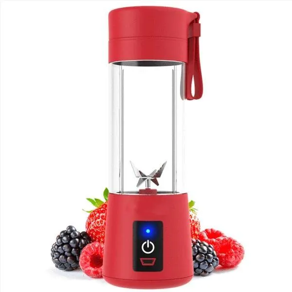 Multi-Purpose Portable USB Electric Juicer 6-Blades, Protein Shaker, Blender Mixer Cup (380 ML)