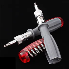 Multifunctional 10 in 1 screwdriver set - compact and portable