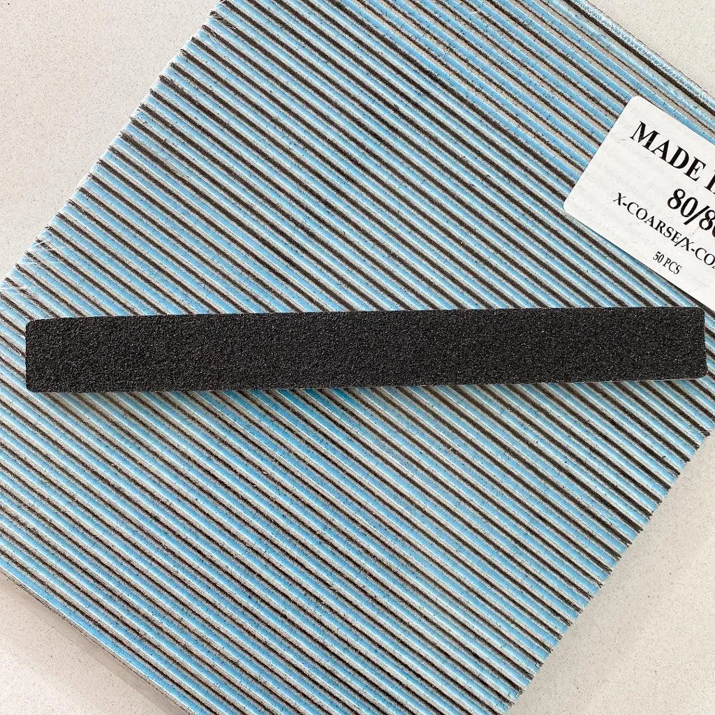 Nail File - 80/80 Blue Square-end