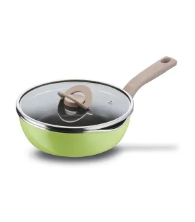 One-Pick-Pot-Pan with Lid 22cm Green Moringa