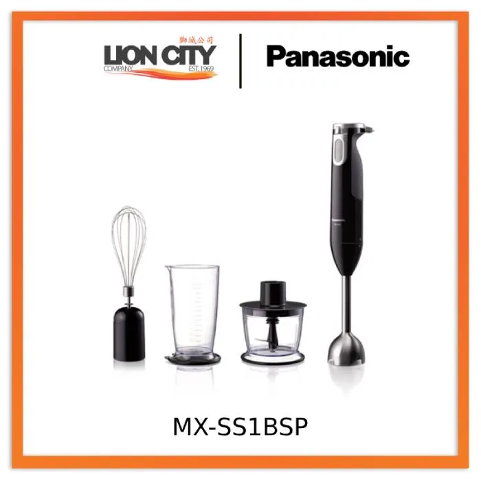 Panasonic MX-SS1BSP 3-in-1 Hand Blender Whisk Chopper (600W)