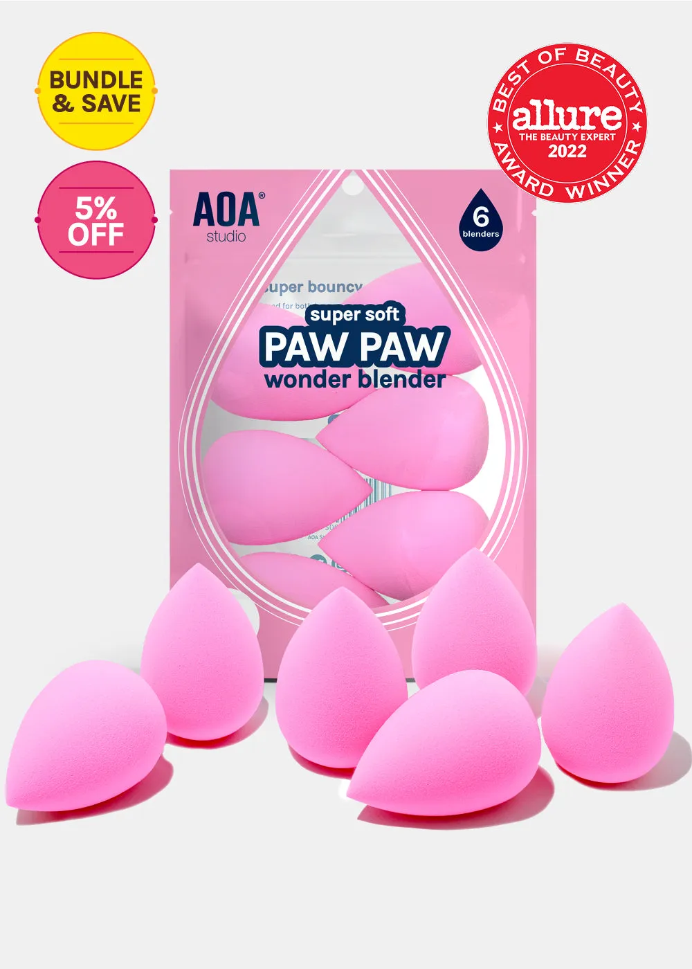 Paw Paw: Super Soft Wonder Blender - 6 Pack