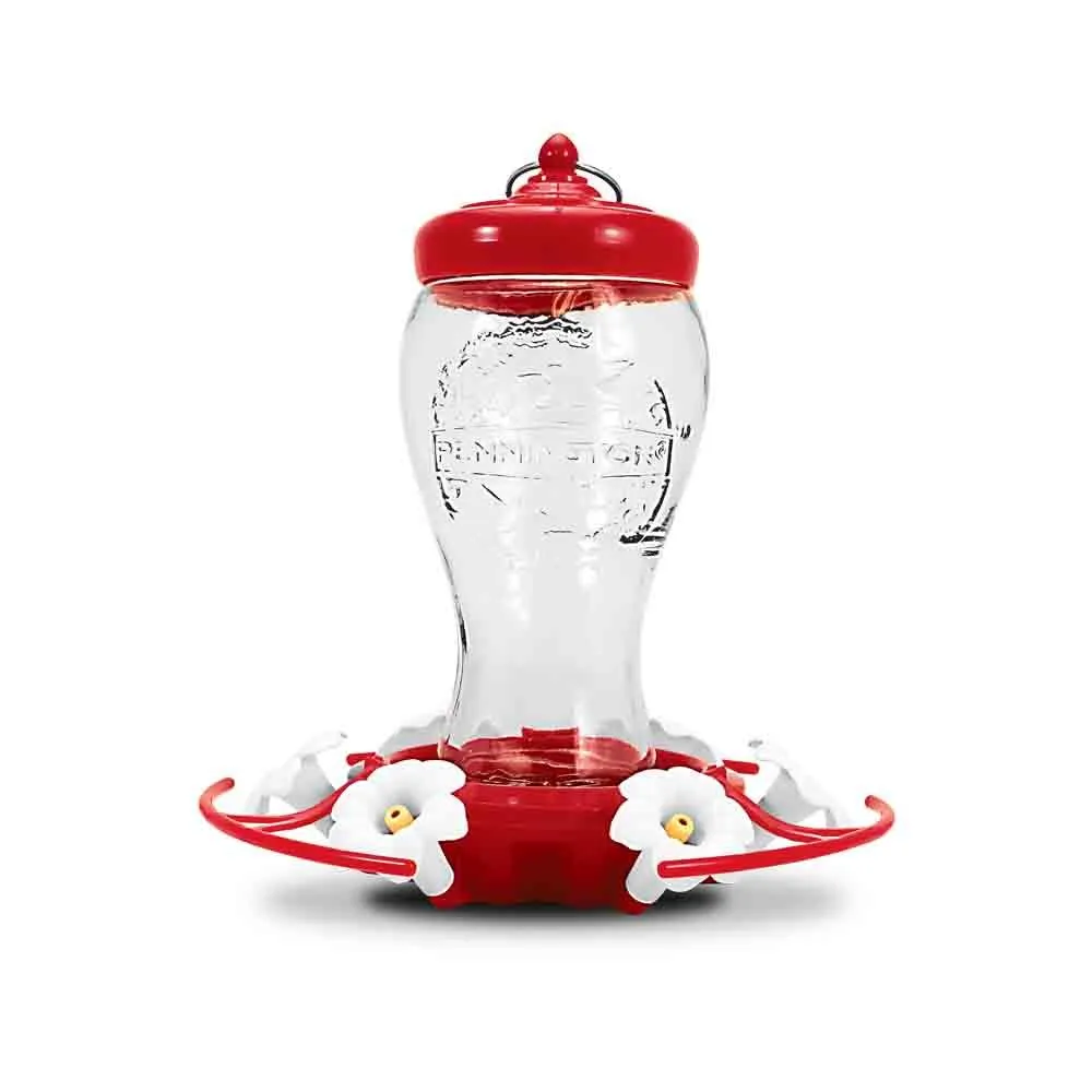 PENNINGTON GLASS HUMMINGBIRD FEEDER