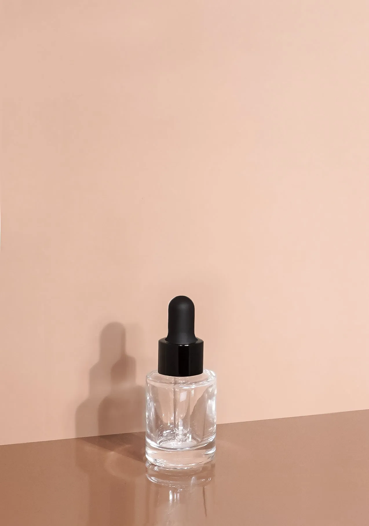 Princi Glass Bottle | Clear | Black Rubber Dropper