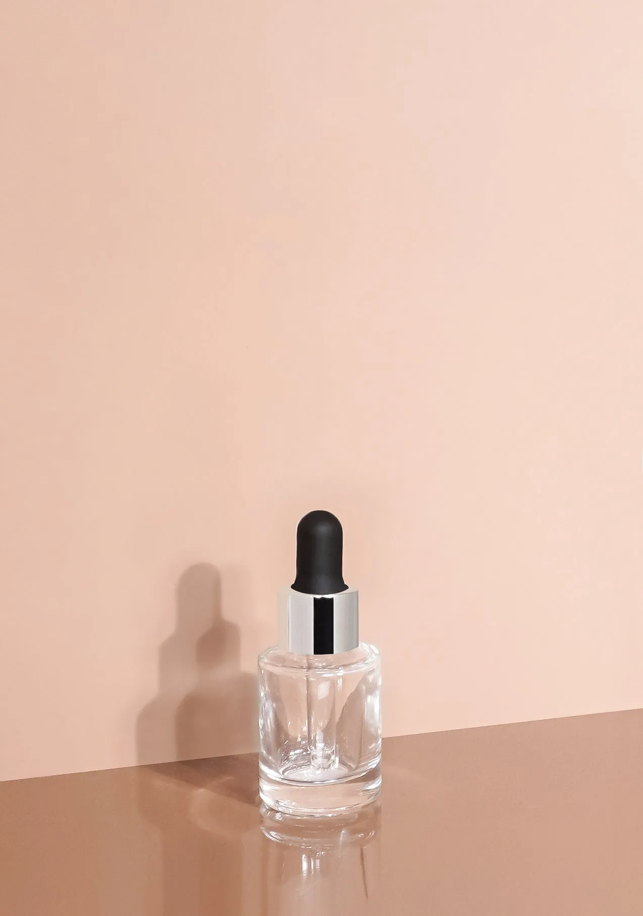 Princi Glass Bottle | Clear | Black Rubber Dropper