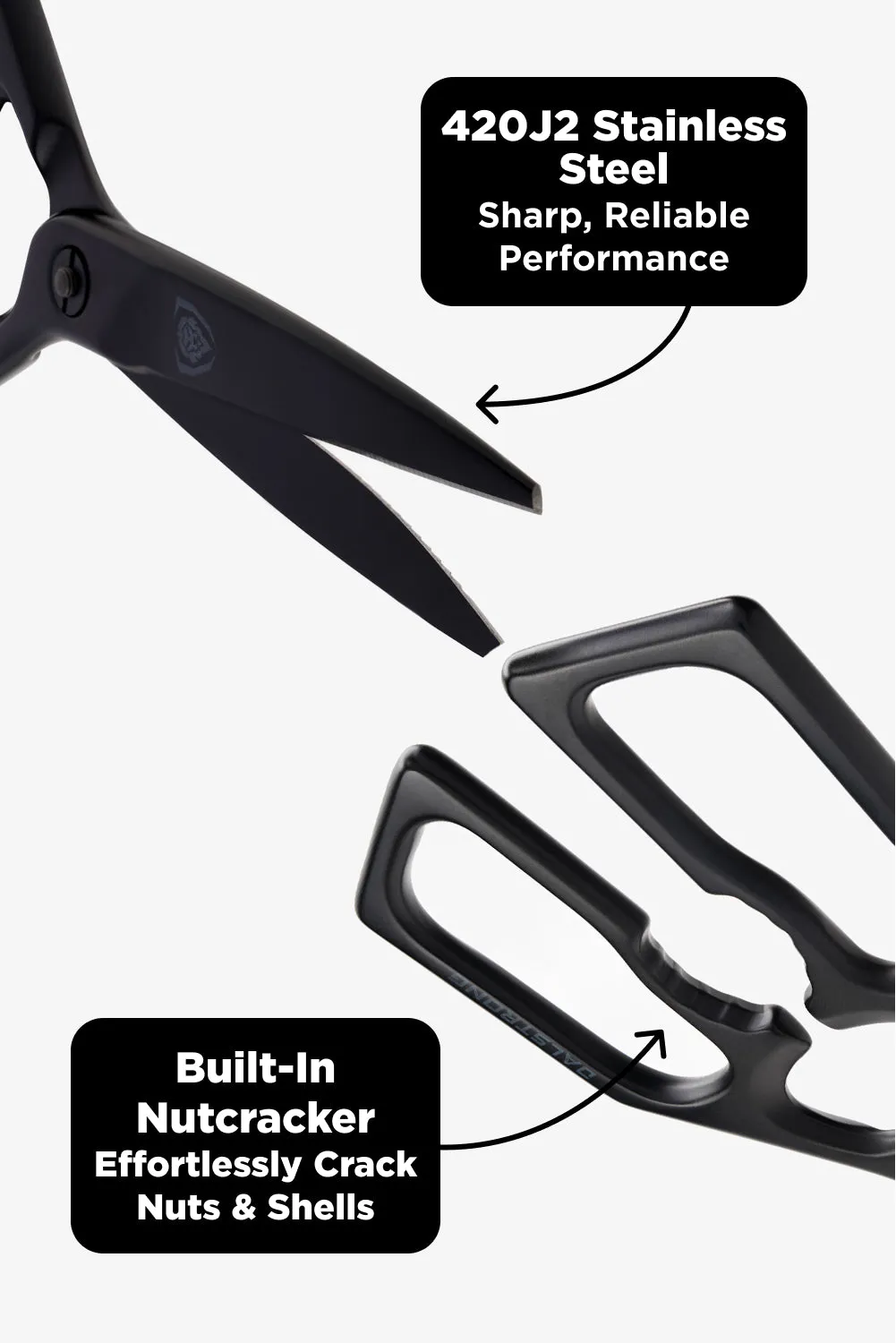 Professional Kitchen Scissors | Black Stainless Steel Edition | Dalstrong ©