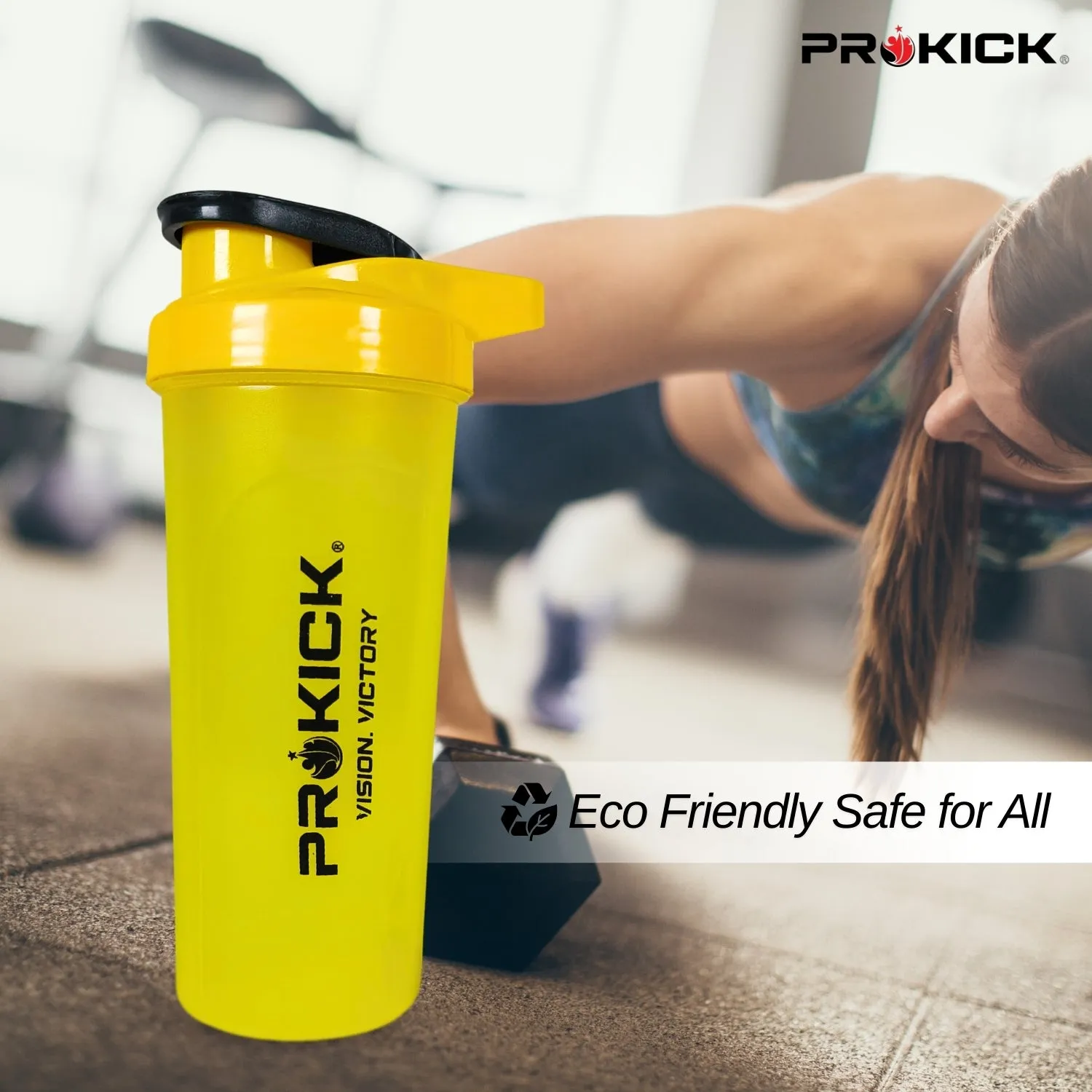 Prokick Sports Shaker Bottle with Mixer Ball, Thrust - 750ml