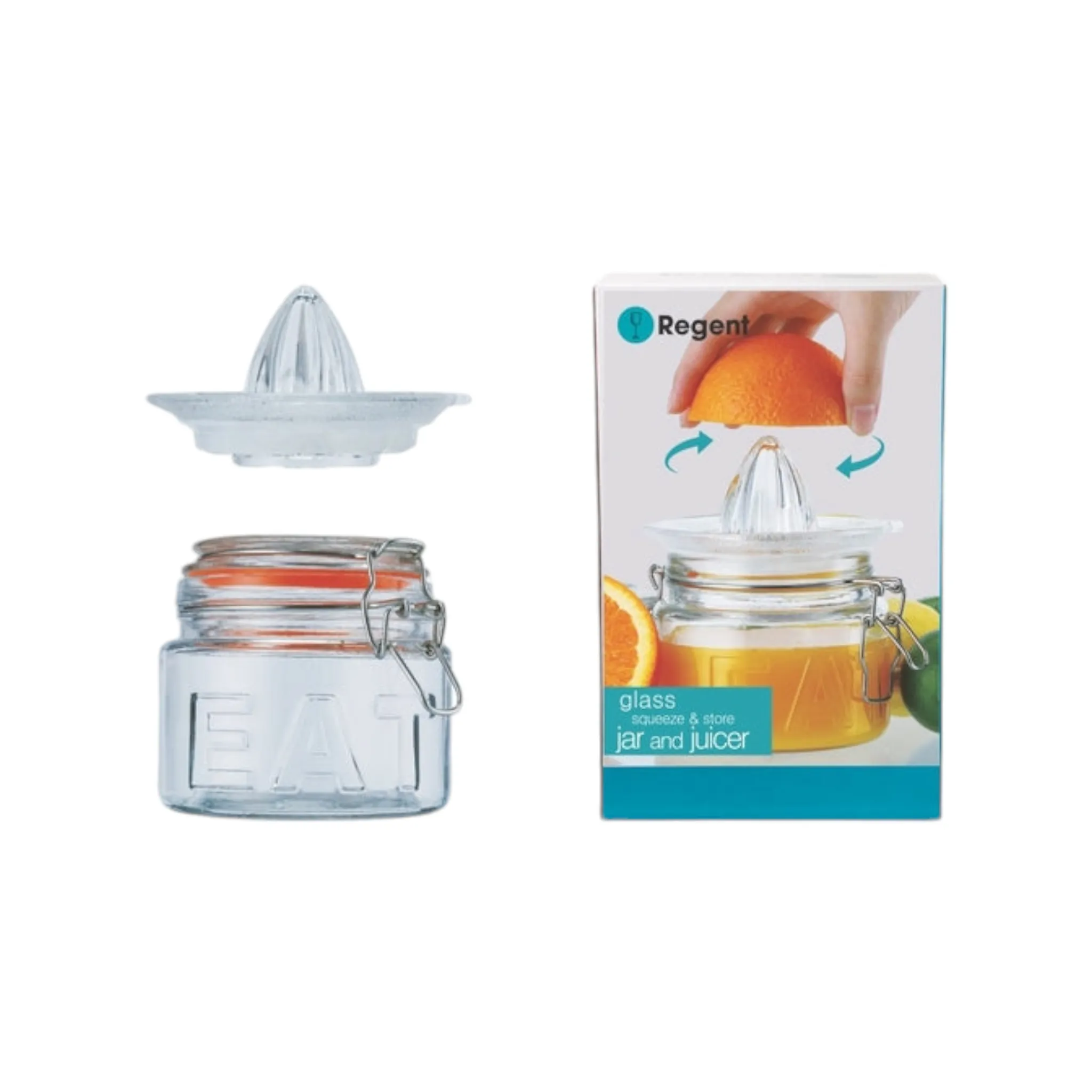 Regent Glass Citrus Juicer 500ml and Storage Jar 27168