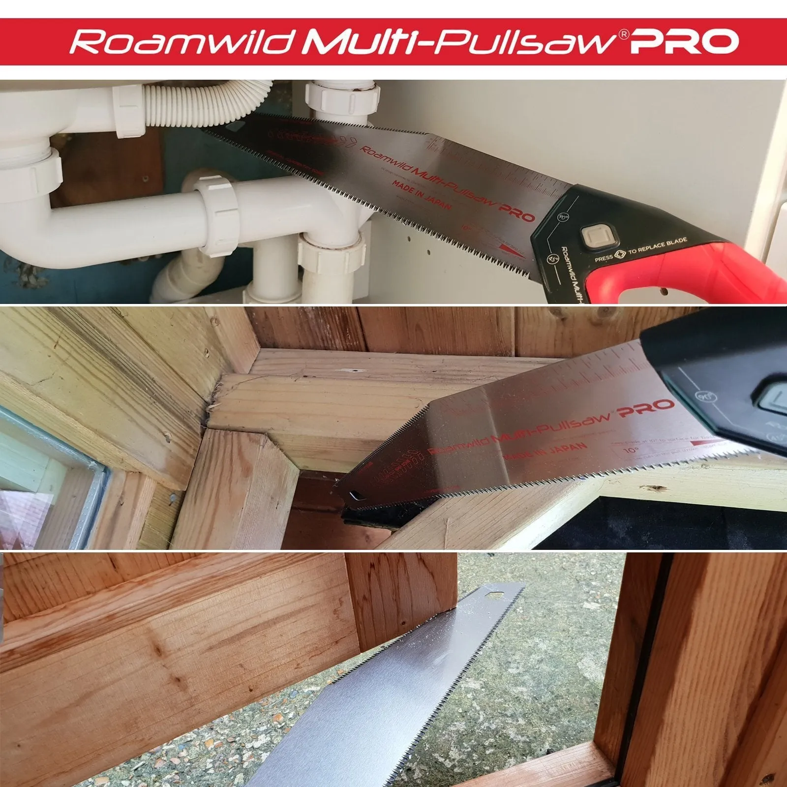 Roamwild Multi Pull Saw PRO - 2 Pull Saws In 1