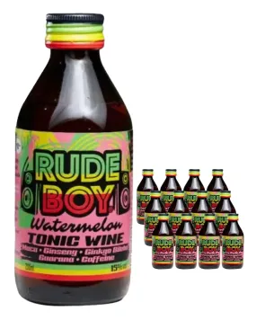 Rude Boy Watermelon Tonic Wine, 12 x 200 ml