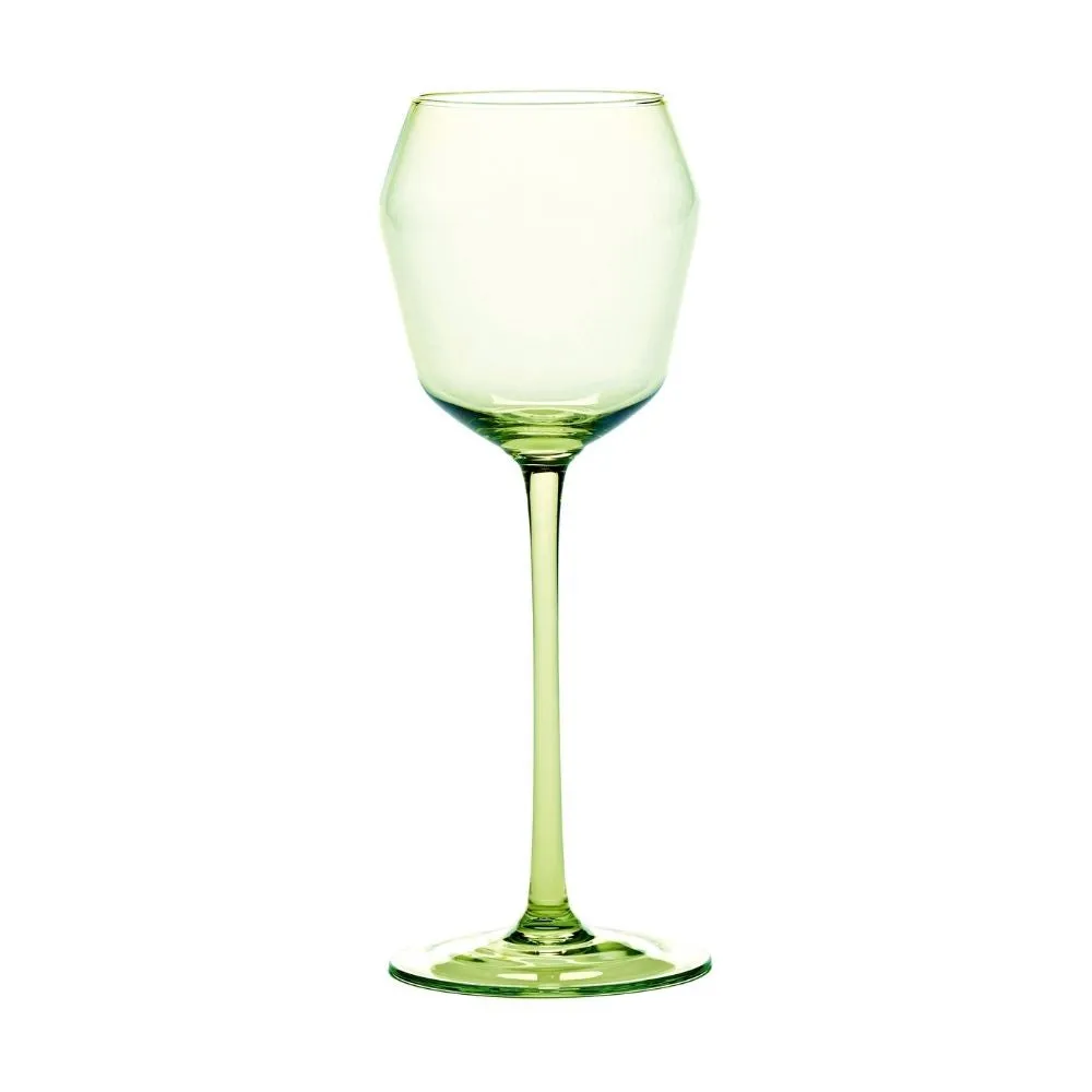 Serax Billie white wine glass h 20.4 cm. green