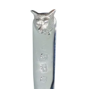 Silver Fox Head Letter Knife