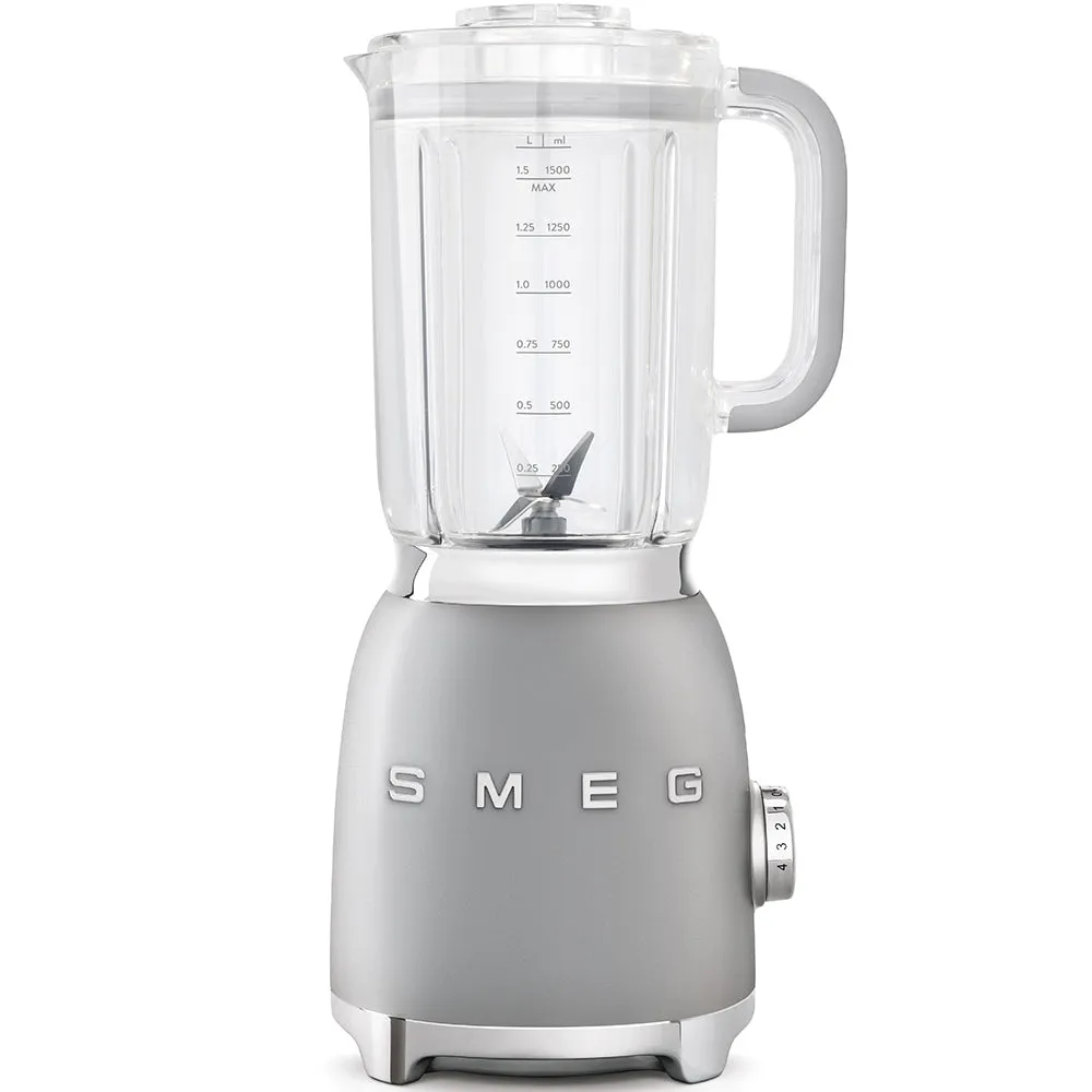 Smeg 50´Style Glass Blender Silver Blf01sveu