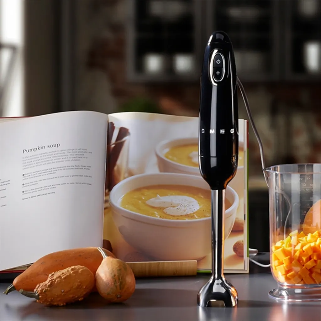 SMEG HBF02BLUK (Black) 50’s Retro Style Hand Blender