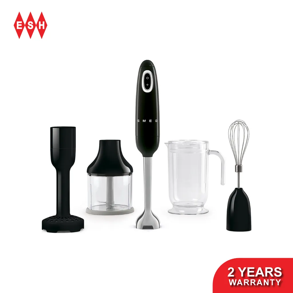 SMEG HBF02BLUK (Black) 50’s Retro Style Hand Blender