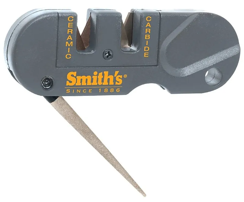 Smith's Pocket Pal Series PP1 Knife Sharpener, 400/800 Grit, Coarse/Fine/Medium, Carbide/Diamond Abrasive :EA: QUANTITY: 1